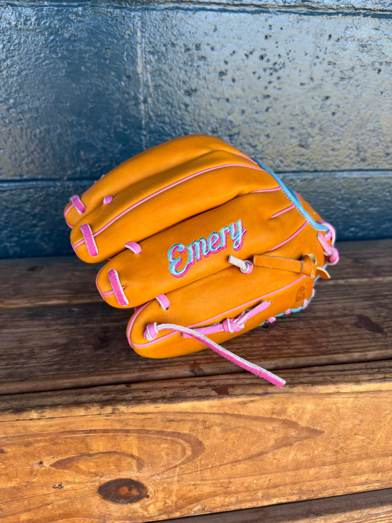 Emery Summit Pro 1417 Infield Glove - Tan / Blue – Emery Glove Co.