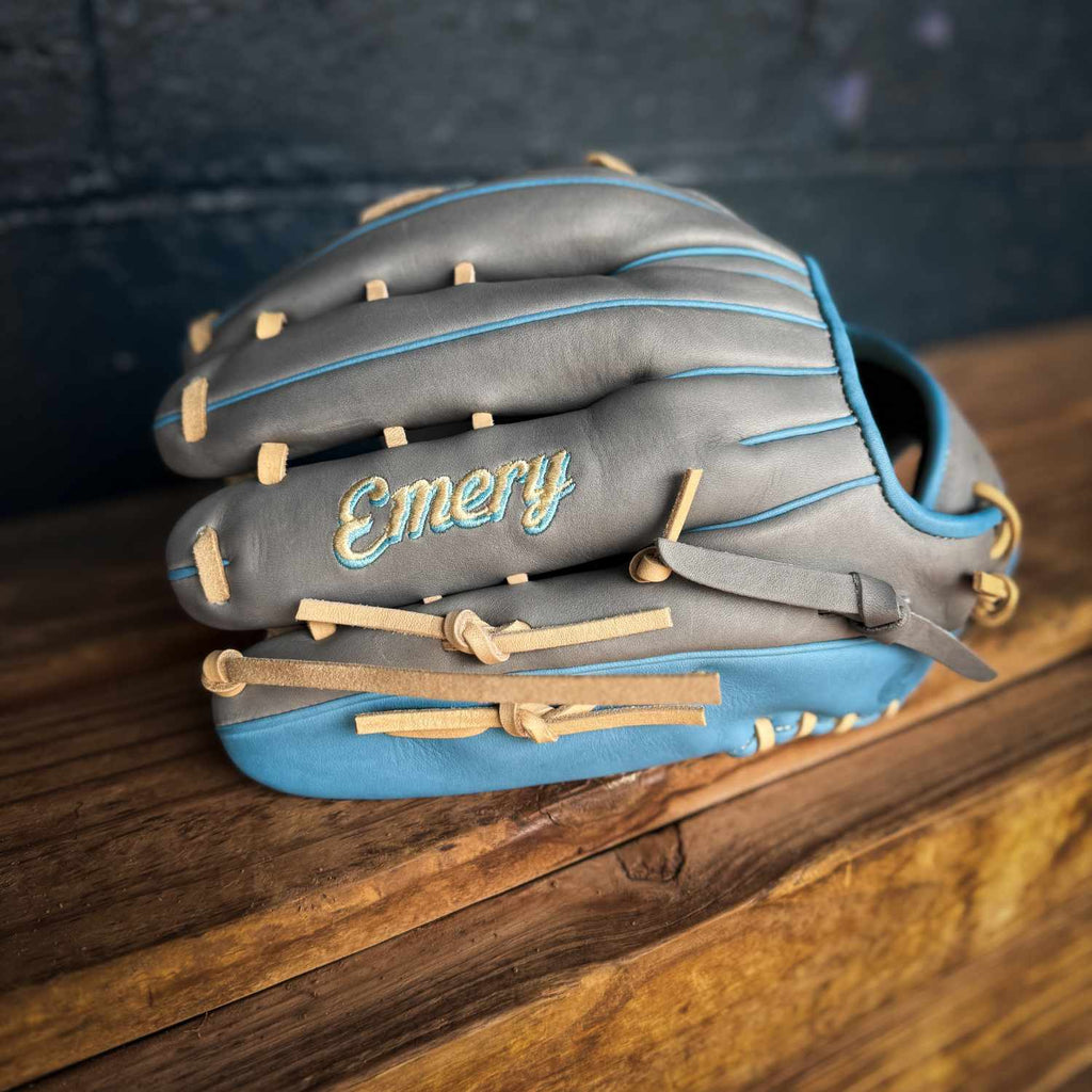 Emery Summit YC52 Outfield Glove - Grey / Carolina Blue – Emery