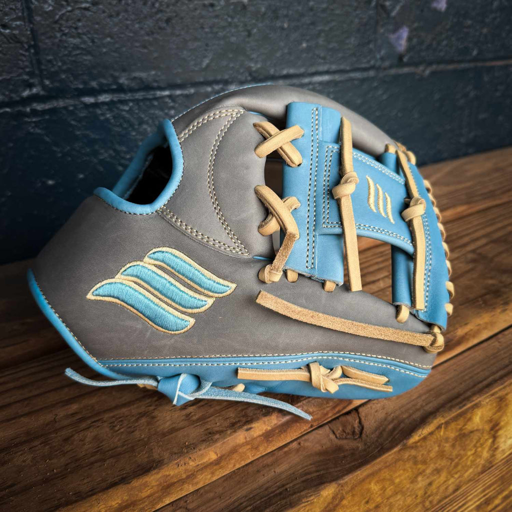 Emery Summit 1417 Infield Glove - Grey / Carolina Blue – Emery Glove Co.