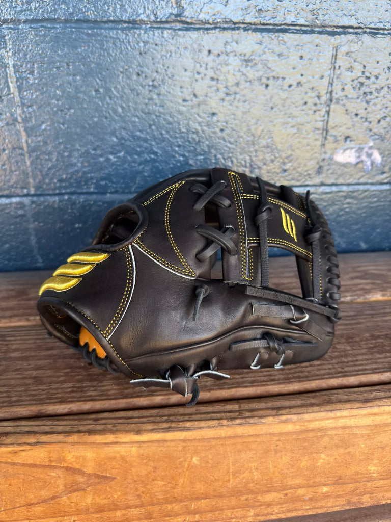 Emery Summit Pro 1627 Infield Glove – Black / Gold – Emery Glove Co.